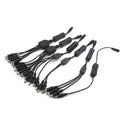 5.5*2.1mm 1 to 2/3/4/5/6 Way DC Power Splitter Cable With Switch 12V Power Adapter Connector Cord for Strip Lights CCTV Camera