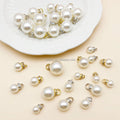 Metal Rhinestone Pearl Buttons with Sew-On & Transfer Backing for Garment Processing Accessories Rhinestones