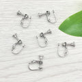 French Style Adjust Spring Dangle Clip-on Earring Converters Non-pierced Earring Findings for Pendant Earring Making