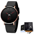 LIGE LG10006 40mm Fashion Simple Watch for Men Women Analog Quartz Wrist Watches Silicone Waterproof Watches Sports Watches