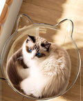 USMILEPET Wobbler Cat Toy ABS Interactive Cat Toy Spinning Disc Ball Self-Entertainment Feather Teaser for Indoor