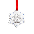 Stainless Sateel Christmas Tree Decorative Hanging Xmas Ornaments Snowflake Pendant and Charms