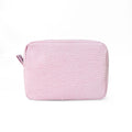 Seersucker Gingham Cosmetic Bag 8.5*3.7*6.0 Inch Sweet Check Makeup Bag Rectangle Women Toiletry Handbag  DOMIL1858