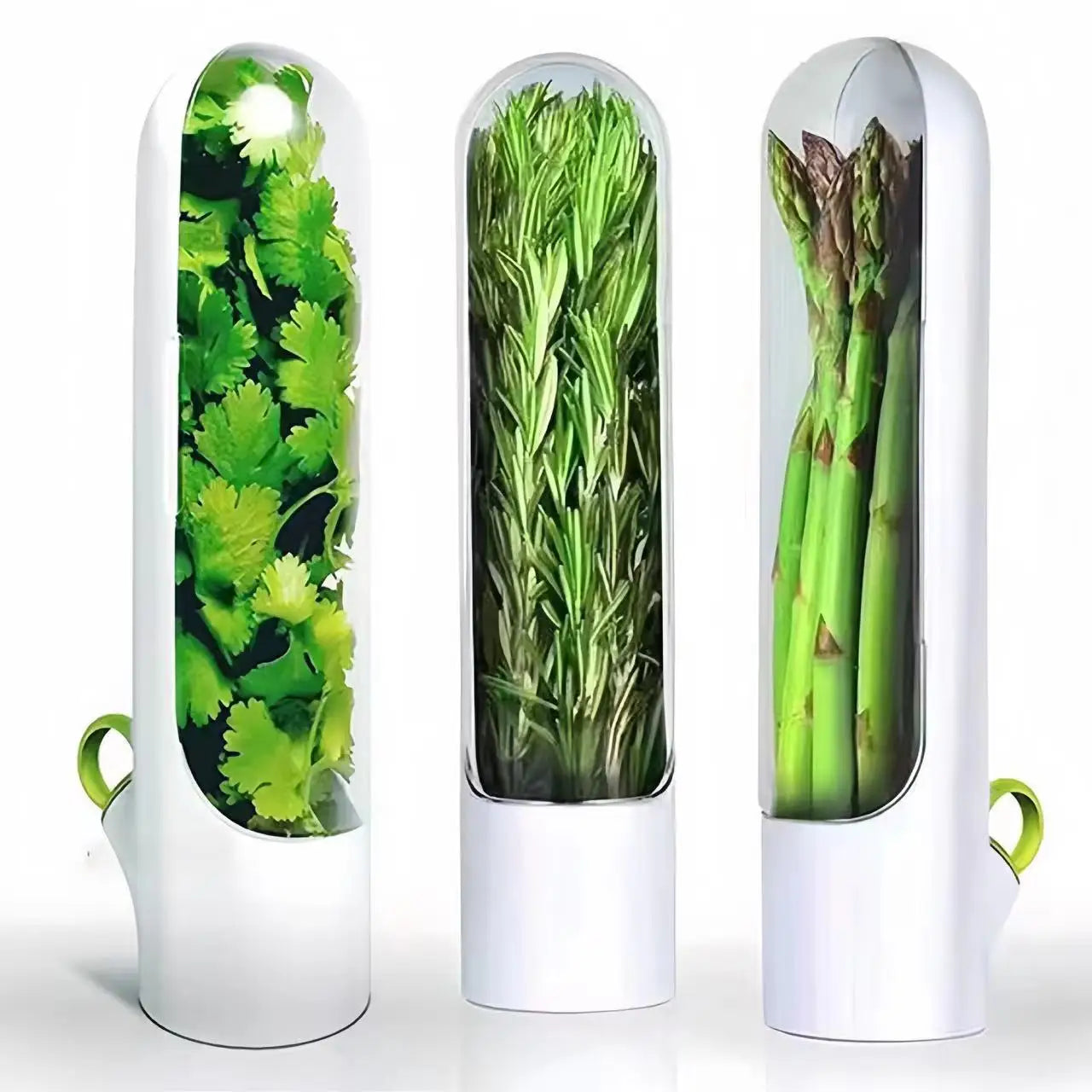 Freshness Herb Saver Pod Container Refrigerator Vegetable Saver Best Keeper Cilantro Mint Parsley Asparagus Herb Savor