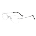 Wholesale Fashion Cat Pure Titanium Frameless Metal Rimless Optical Frame Glasses Eyewear Eyeglasses for Man Woman