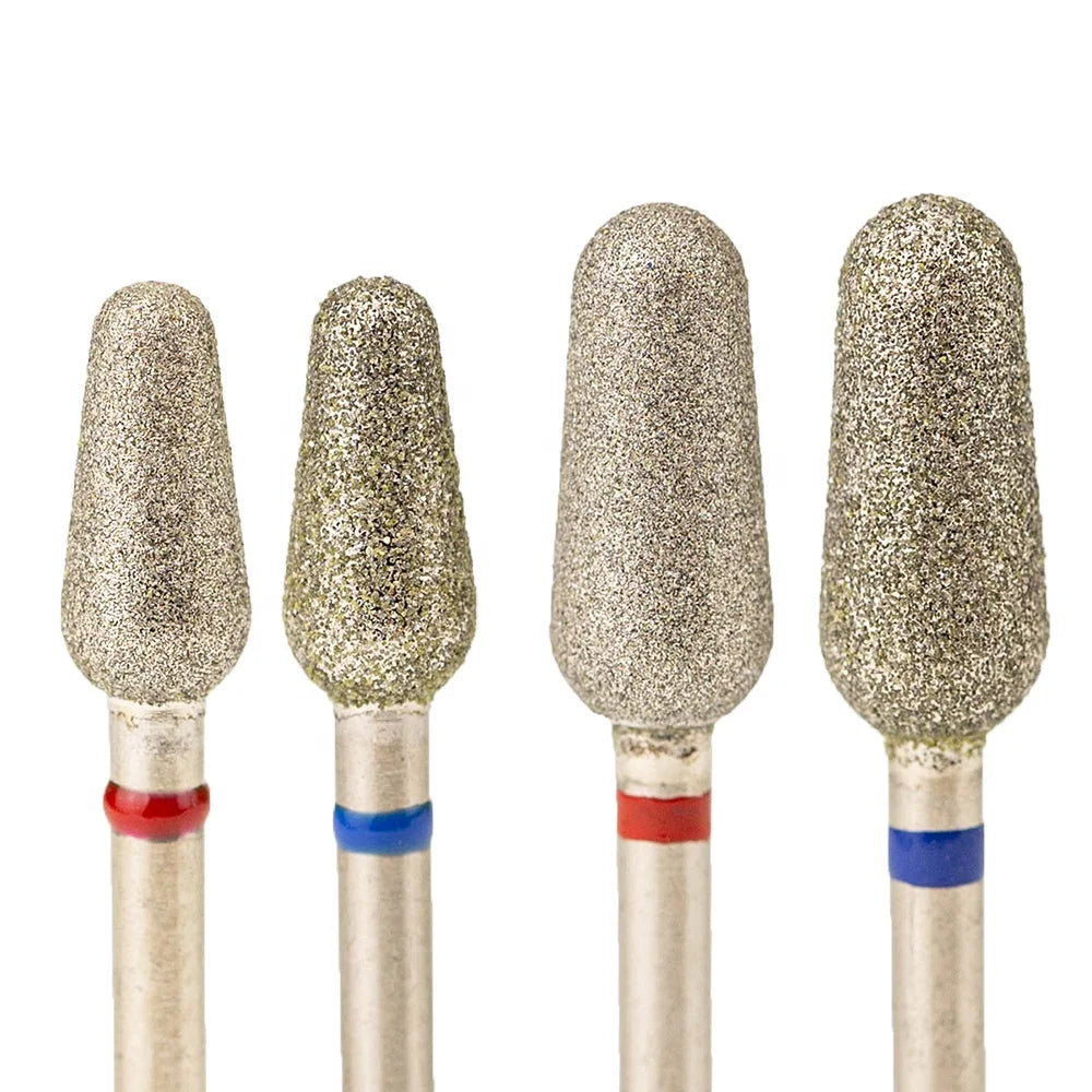 Wholesale 3/32"  Round Smooth Top Rounded Bud Peanut Shape Fine Medium Safety Russian Manicure Cuticle Drill Bits for Nails