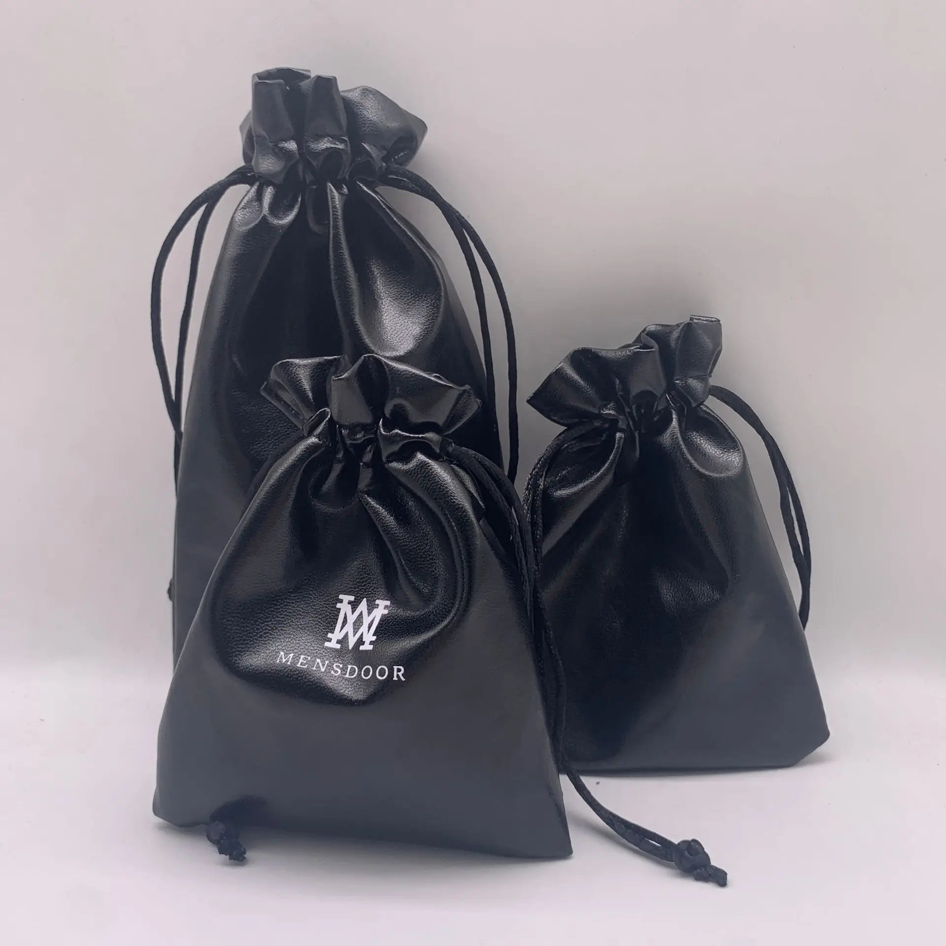 Best Selling Custom Velvet PU Leather Drawstring Headphone Pouch Dust Bag for Jewelry with Screen Printing for Gifts