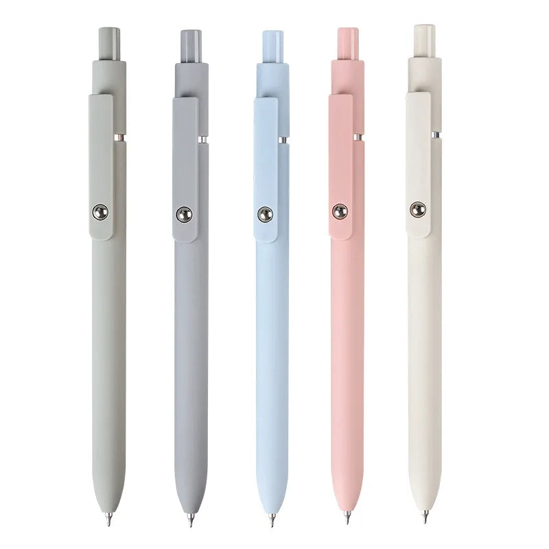 Creative Press Morandi Color Student Stationery Quick Drying Carbon Pen Office Signature Gel Pen