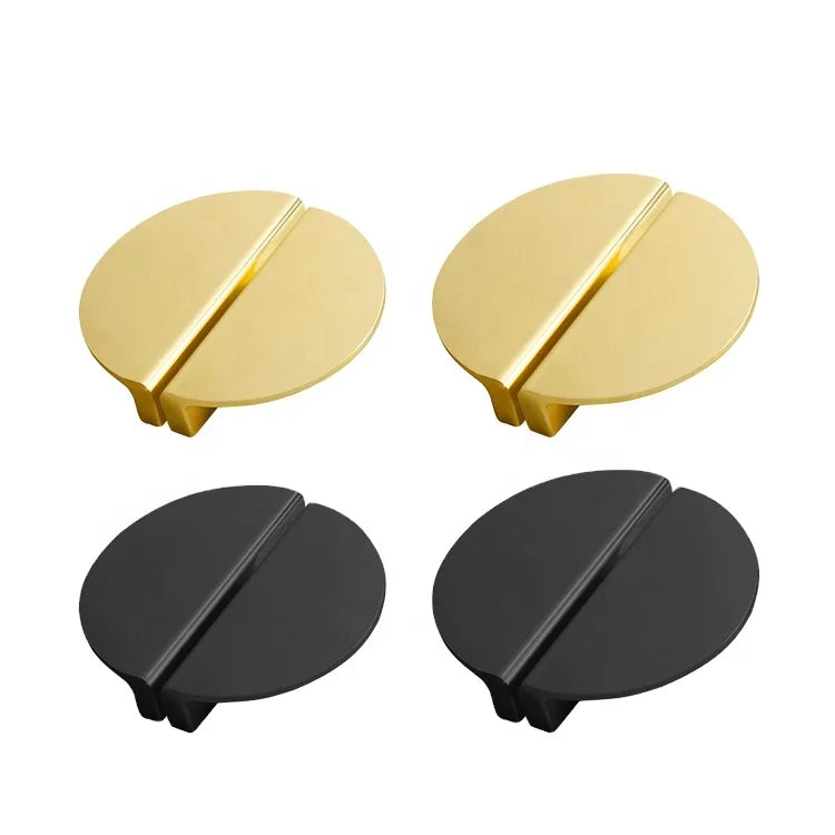 Black Modern Metal Aluminium Alloy Wardrobe Pull Handle Cabinet Door Aluminum Golden Handles and Knobs for Cabinet