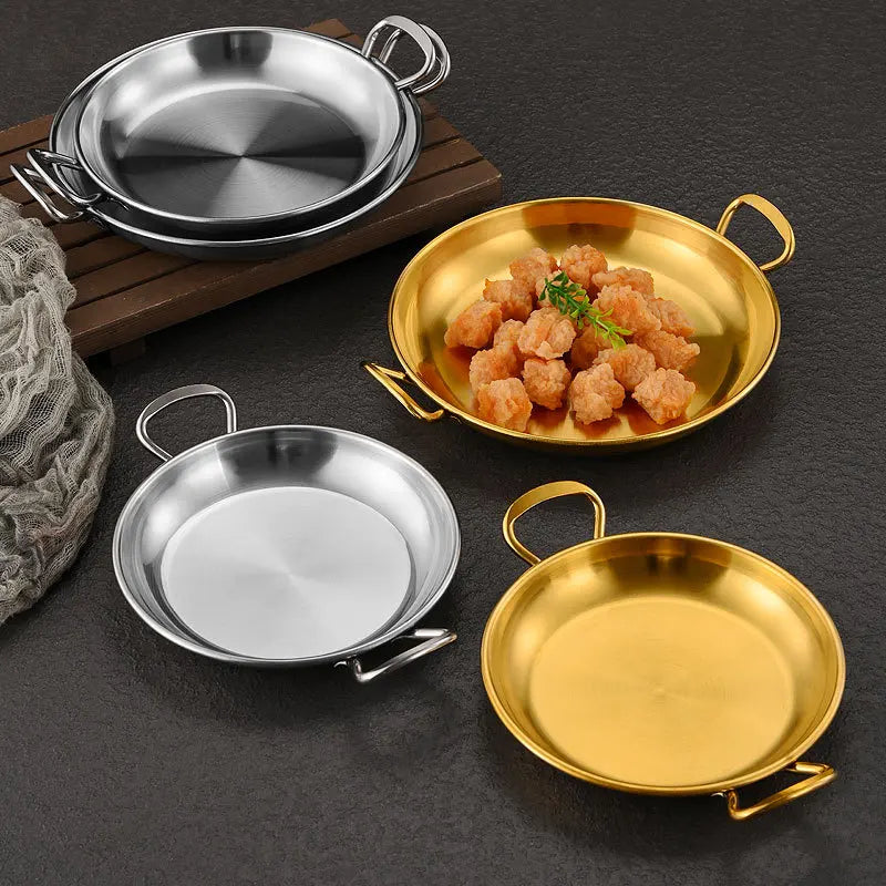 Korean Style Barbecue Plate Double Ear Fried Chicken Plate Restaurant Salad Cold Dish Snack Dried Fruit Plate