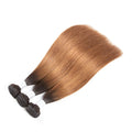 HW01-B3 Spot Supply Wholesale Human Hair Curtain Hair Bundles Silky Straight Human Hair Weave Gradient Bicolor 100g 8-26inch