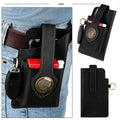 Retro Multi Function Mens Crazy Horse Leather Bag Genuine Leather Personality Outdoor Sport Belt Holster Phone Waist Wallet