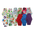 Eco Friendly Reusable Washable Super Absorbent Bamboo Charcoal Mama Sanitary Napkins Menstrual Cloth Pads