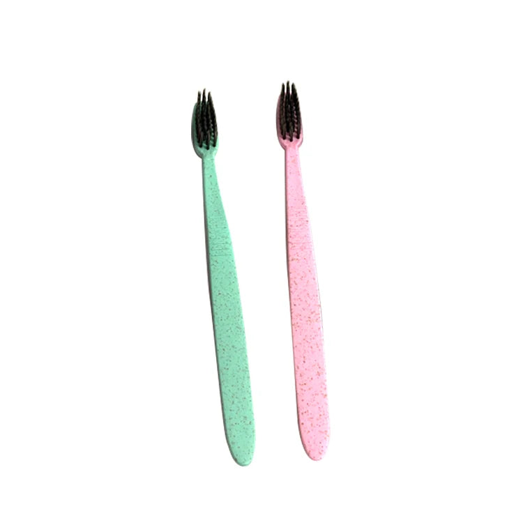 Adult Organic Charcoal Wheat Straw Toothbrush Soft Bristle Tooth Brush