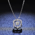 Fine Fashion 0.5ct Moissanite Pendant on 925 Sterling Silver Necklace Gold-Plated Heart-Shape Jewelry