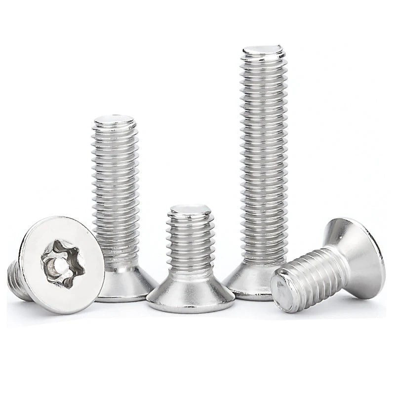 Direct Sale From Manufacturer 304 Stainless Steel Countersunk Torx Anti-Theft Screws M2-M8 Column Metric Measurement System