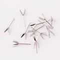 Wholesale DIY Stainless Steel Jewelry Accessories Silver Color Blank Base Fit Cubic Settings New 7 Days Earring Post Claws Maker