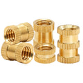 Factory Customized M2.5 M3 M4 M5 M6 M8 Blind Plastic Brass Heating Molding Copper Double Knurled Threaded Insert Nuts
