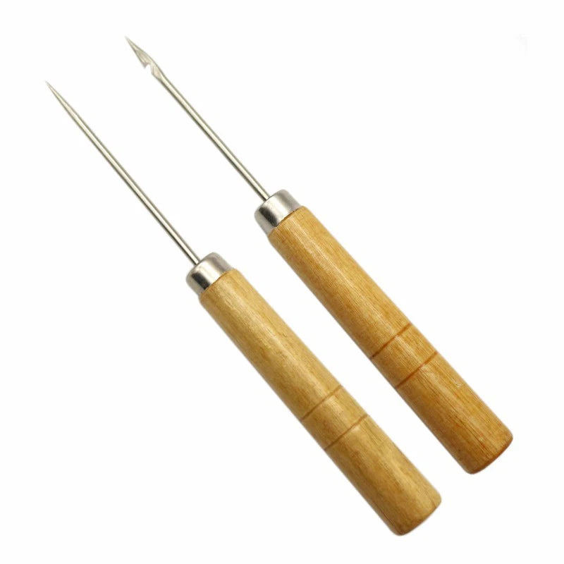 Small CRV Steel Awl Leather Straight Awls Hole Puncher Drills 60 HRC 125mm DIY Hand Operated Punching Tools MD Brand