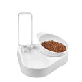 2025 Automatic 15 Degree Tilted PP+PET Double Bowl Pet Cat & Dog Feeder Set with 600ml Capacity Lovely Design