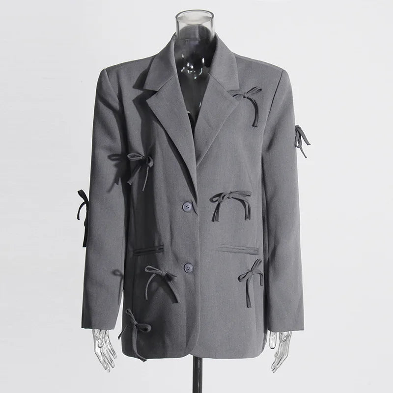 Boutique Wholesale 2026 Autumn New Fashion Commuting Leisure Bow Design Elegant Women's Suit