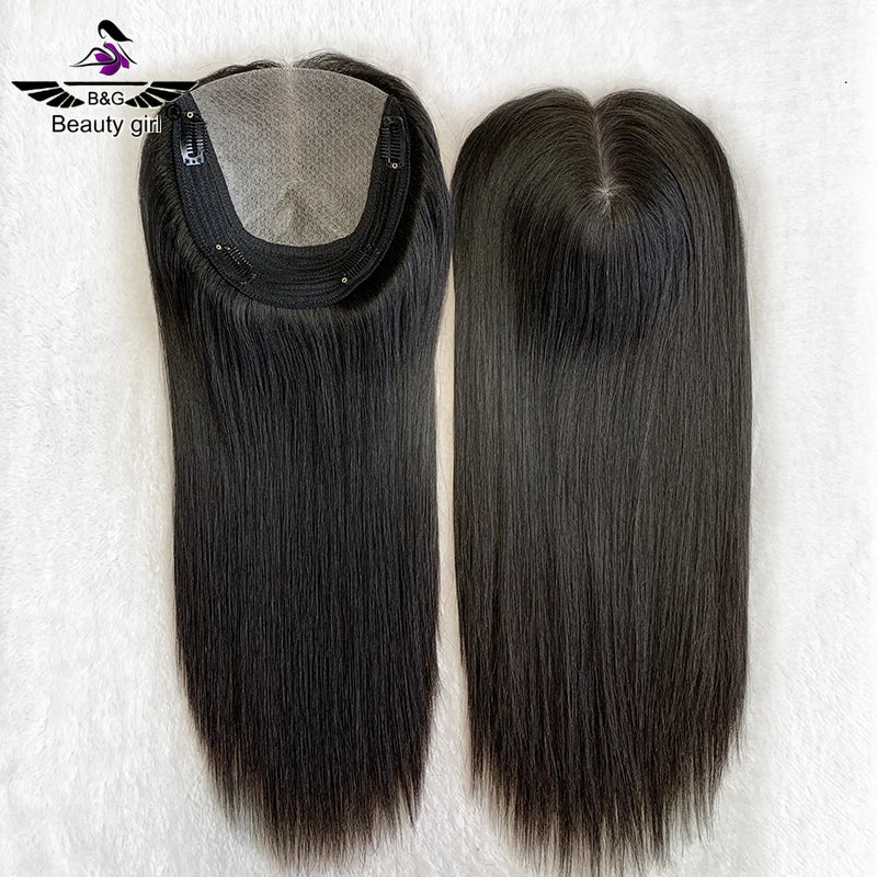Fast Shipping Good Quality Real Toupee Raw Virgin Brazilian Human Hair Volume 6x7 Inch Silk Base Woman's Toppers