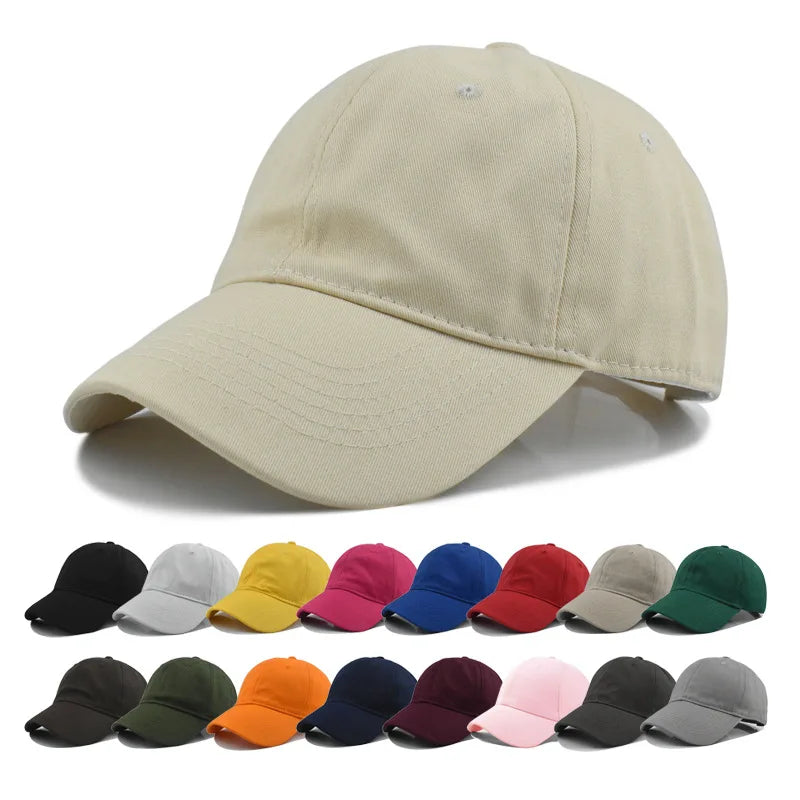 Pure Cotton Soft Top Baseball Cap for Men and Women Korean Version Light Plate Outdoor Shade Cap Sporty Style Fashionable