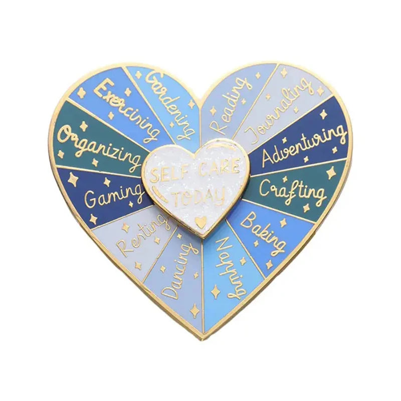 Personalized Rotating Heart Magnetic Pin Enamel Pin Sport Card Cartoon Anime Badge Custom Logo Soft Hard Metal Hat Lapel Pin
