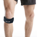Boer Black Patella Knee Support With Strap Free Size for Powerlifting