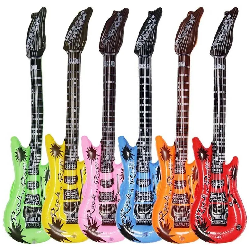 Hot Selling Wholesale Durable Large Pvc Plastic Kids Gift Inflatable Guitar Model