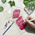 Ourwarm Clear Decorations Centerpiece Letters Set Acrylic Signs Holders Rectangle Wedding Table Number