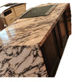 Calacatta Viola Rose Marble Stone Slab Natural Technique Table Top Countertops Vanity Top Island Dining Table