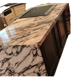 Calacatta Viola Rose Marble Stone Slab Natural Technique Table Top Countertops Vanity Top Island Dining Table