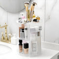 Hot Products DIY 360 Degree Rotating Transparent Cosmetic Storage Box Plastic Makeup Organizer Storage Unit