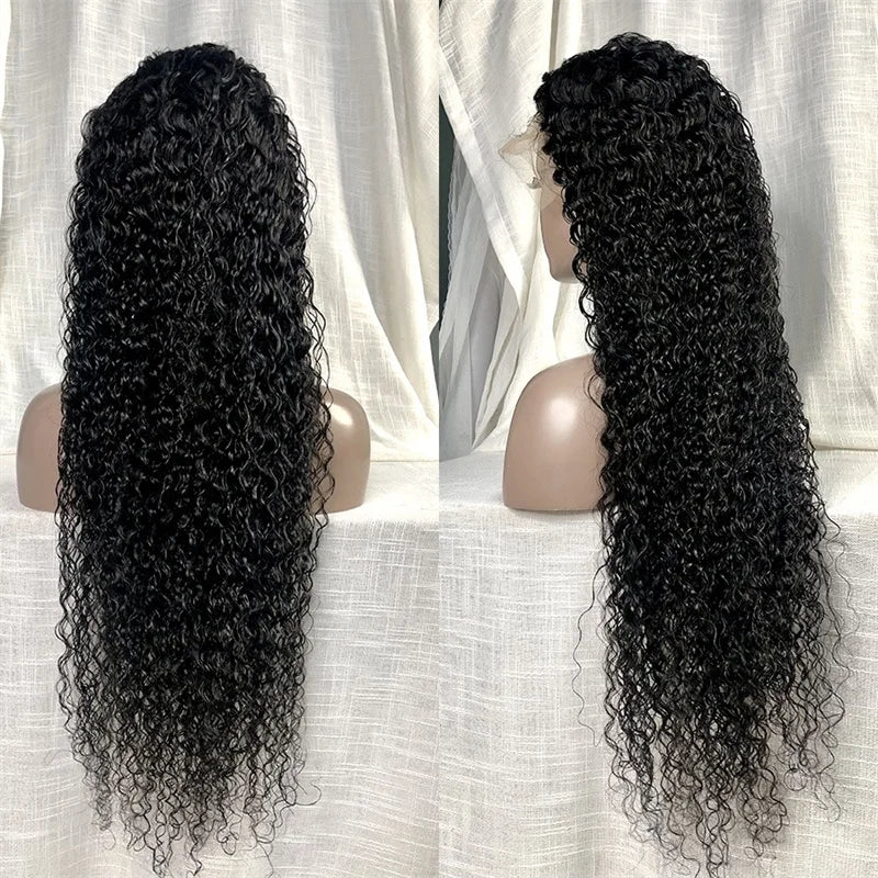 Brazilian Raw Human Hair Lace Front Wig Water Wave 13x4 Transparent Hd Lace Frontal Wig Human Hair Wigs for Black Women