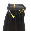 Best Quality 100% Cuticle Aligned 6d Hair Extensions 20minutes Install All Head Natural Black Russian Human Hair Extension