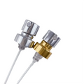 Gold Shiny Color Non-Spill Fine Mist Sprayer Perfume Spray Pump Cosmetic Crimp Pump Bottles