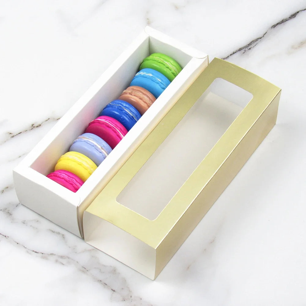Pop-Up Windowed Kraft Paperboard Bakery Box for Cakes Cupcakes & Cookies with Food-Grade Matt Lamination