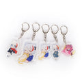 Epoxy Acrylic Keychain Promotional Cartoon Gift Printing Anime Holographic Keychains Custom Logo Acrylic Charms