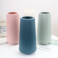 Nordic Style Plastic Flower Vase Simulated Ceramics Large Vase Flower Arrangement Storage Container for Home Decor