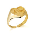 ICEBELA 925 Sterling Silver Luxury Band Ring Mother's Day Fine Jewelry Unique Lettering 18k Gold Plated Opening Rings for Women
