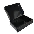 Custom Black Corrugated Paper Cardboard Box with Matte/Glossy Finish Embossed Printed for Product Packing