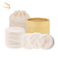 3.15"  Round Reusable Makeup Remover Pads Chemical Free Soft Woman Bamboo Washable Pads