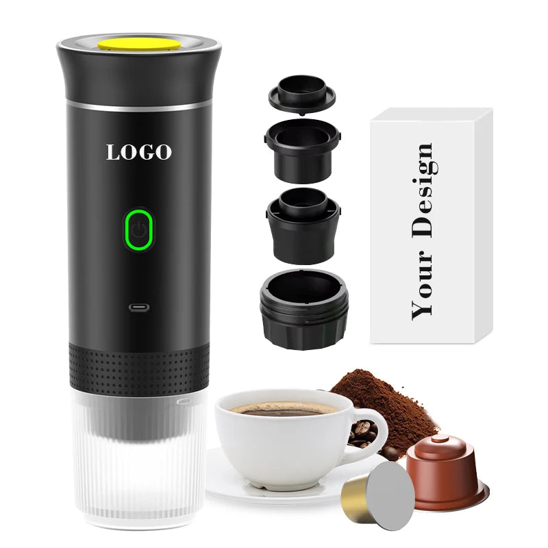 Smart Coffee Maker  3 in 1 Multifunctional Home Manual Espresso Outdoor Camping Rechargeable Portable Capsule Coffee Machine