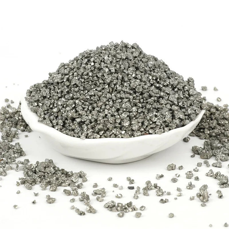 Fashion 100Grams Crystal Pyrite Gravel Stone Hand Made Polished Aquatic Crystal Chips Pyrite Collection for Home Decoration