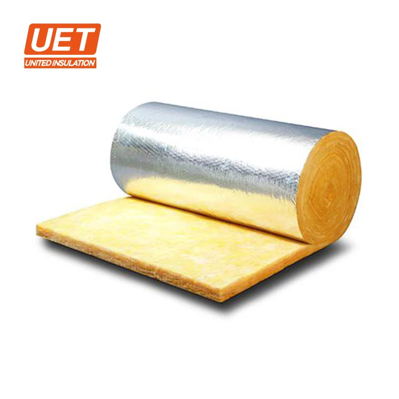 UET Aluminum Foil Facing A1 Fireproof Glass Wool Insulation Roll/blanket for Building Insulation with R13 R19 R30