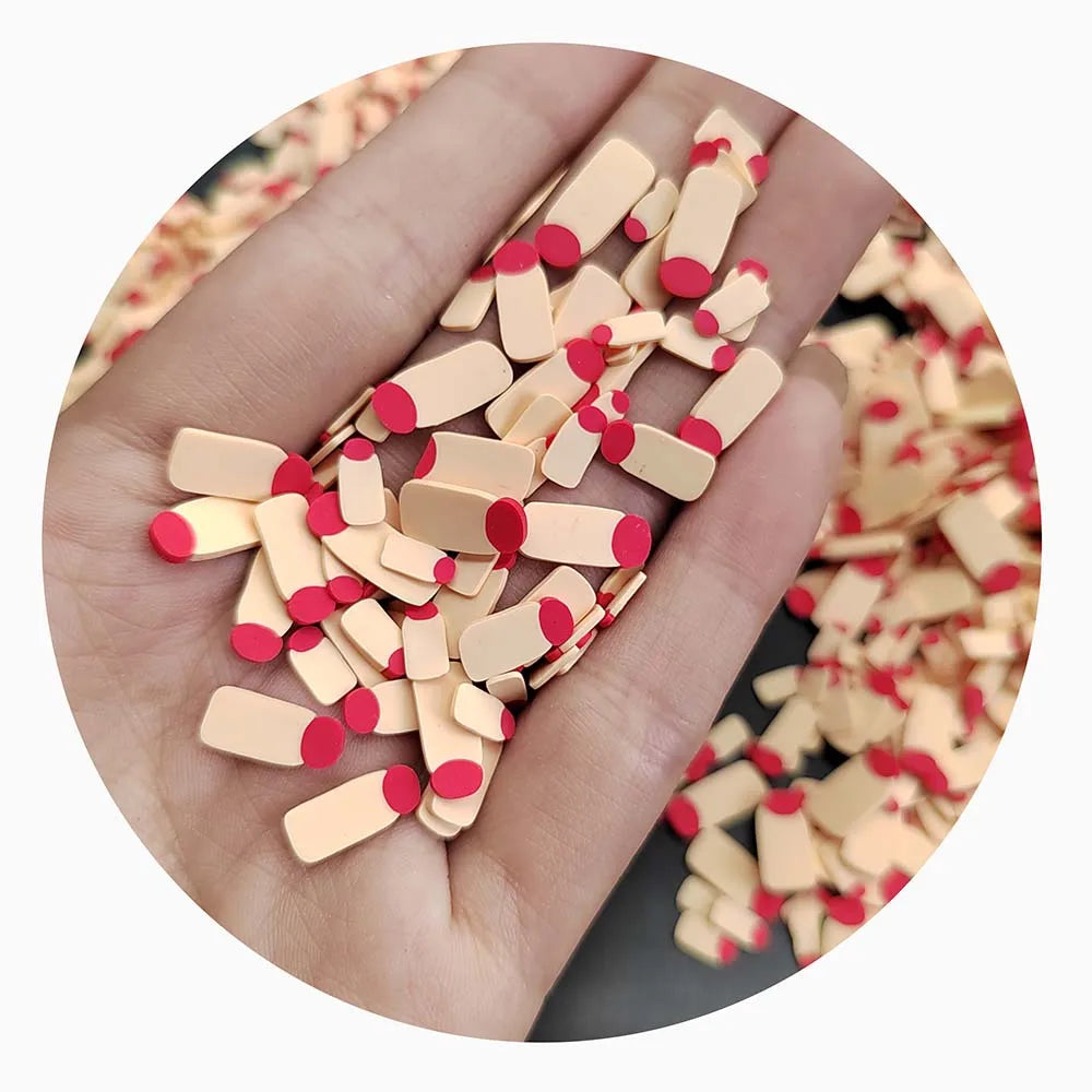 Not Edible French Fries Polymer Clay Slice Sprinkle Hot Simulation Fast Food Slime Playing Supplies