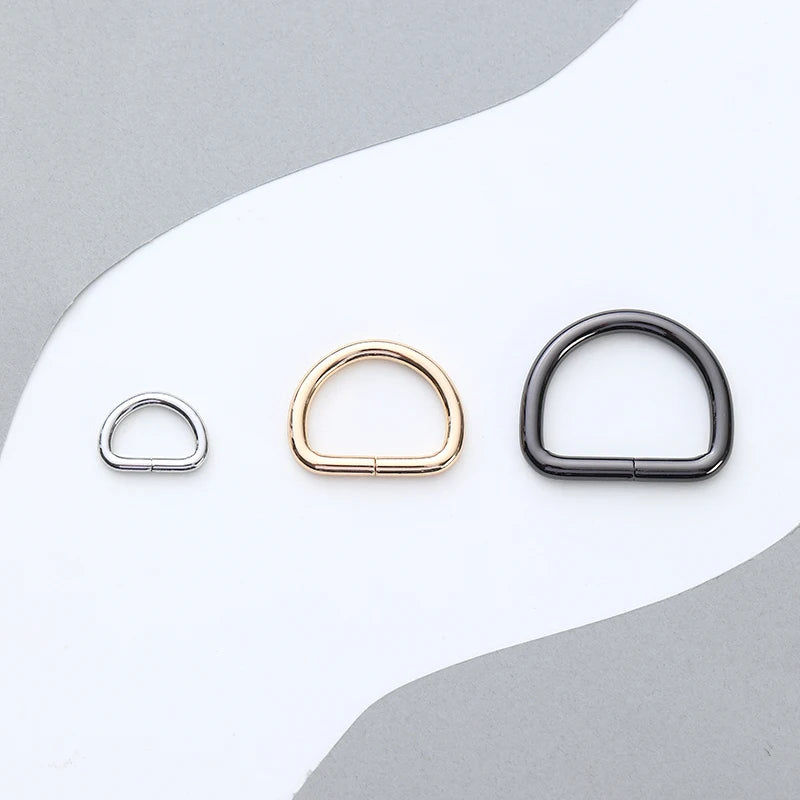 Women's Custom Metal D Rings Other Bag Parts & Accessories Silver & Gold Alloy Tag for Bags