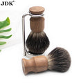 JDK Premium Wood Handle Pure Badger Bristle Men's Shaving Brush for Luxurious Lather