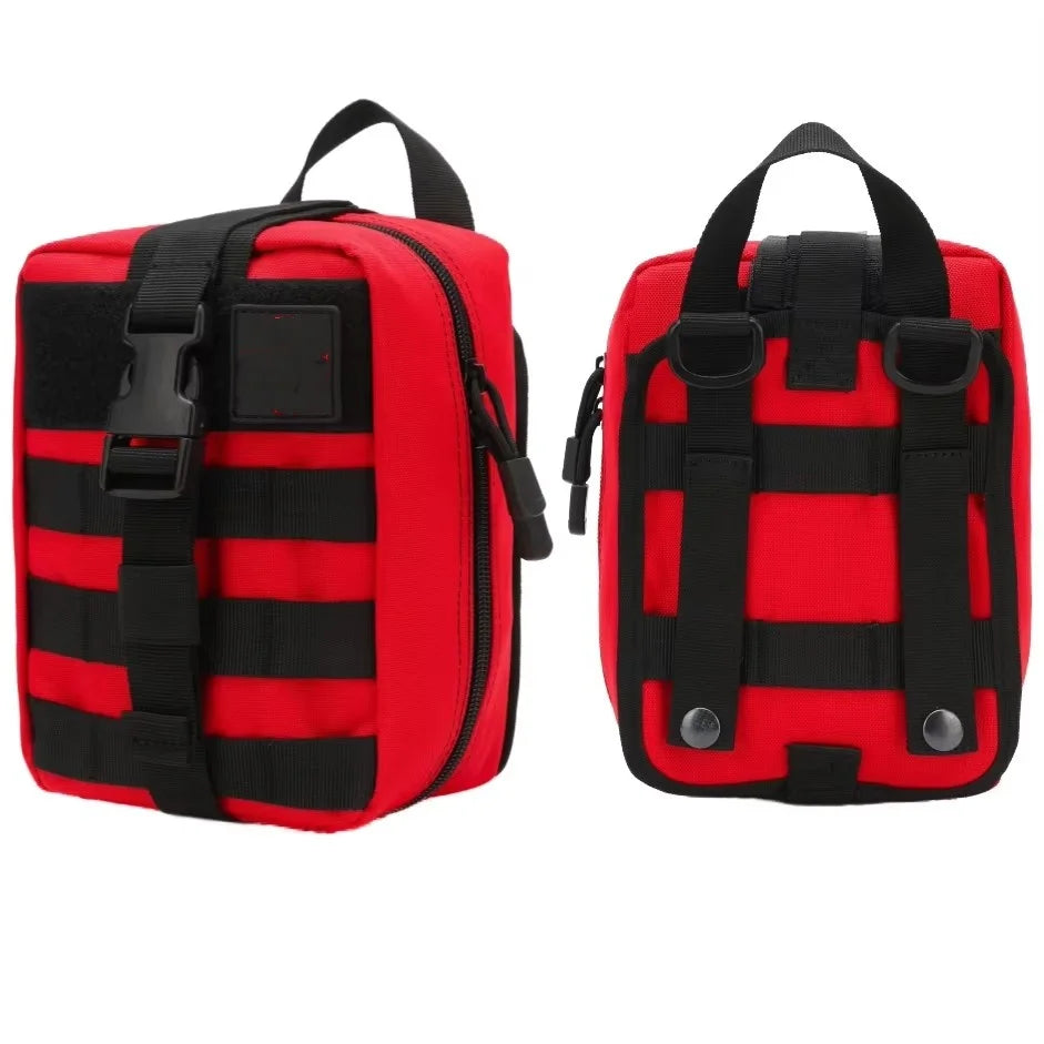 Tactical Emt Molle Pouch Nylon Portable Tear-away Medical Pouches First Aid Kit Emergency Rescue Bag Travel Outdoor Hiking